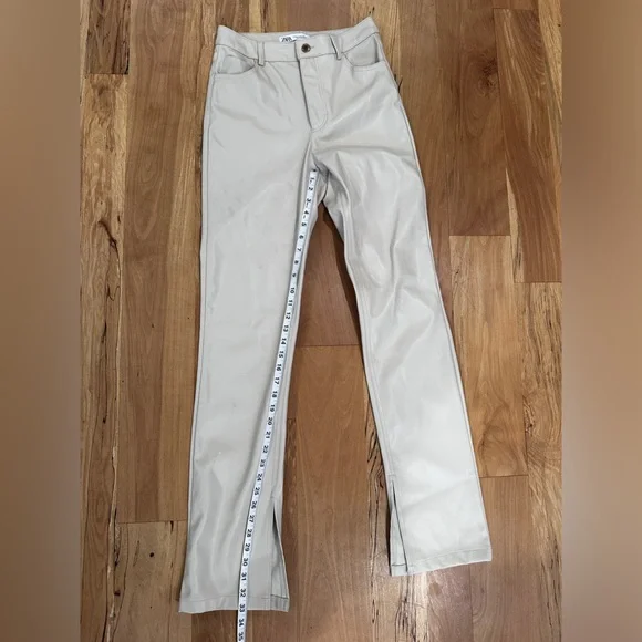 ZARA Faux Leather pants Size 4 - Picture 12 of 12